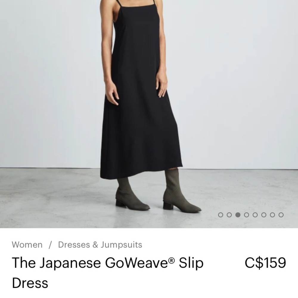 Never worn Everlane japanese go-weave slip dress
